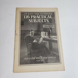 Antique1920s Popular Mechanics Press Catalog Master 176 Practical Subjects